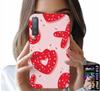 Etui Do Samsung A7 2018 - Kobiece, Modne Wzory Xoxo Serce + Szkło
