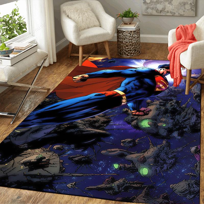 

Super Hero Power Symbol Area Rug Non-Slip Washable Mat for Home Bedroom Living Room Decor 60x90cm