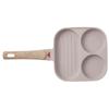 Non-stick Household Breakfast Frying Pan for Making Fried Eggs, Burgers, or Steaks with Four Holes.