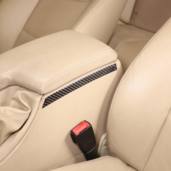 Carbon Fiber Center Gear Shift Side Strip Trim For BMW 3 Series E90 2005-2012