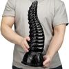 33.5CM Adult Sex Toy Big Black Realistic Dildo for Anal Huge Dick Penis Strap On Simulation Octopus Feet Fisting BDSM Slave