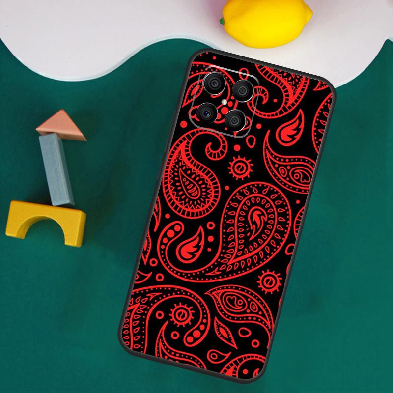 Bandana Paisley Pattern Art Case For Honor Magic 7 Pro 5 6 Lite Honor 200 Pro 50 70 90 X9a X8a X8 X9 X8b X9b X9c Cover