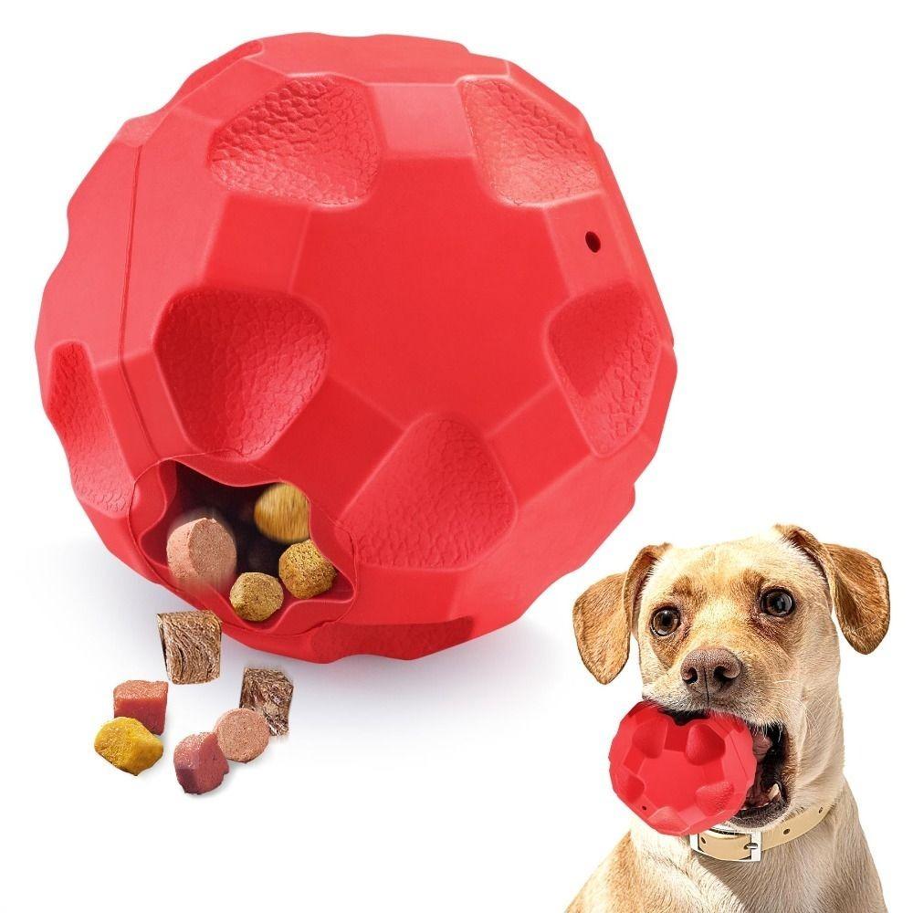 New Rubber Dog Treat Ball Keep Them Busy Interactive Dog Toy Indestructible Dog Ball Dog Treat Dispenser Aggressive Chewers