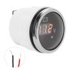 Voltage Gauge Battery Voltmeter 2in LED Digital Display Voltmeter, IP67 Waterproof Voltage Gauge Smart Alarm Voltage Gauge Universal for Boat