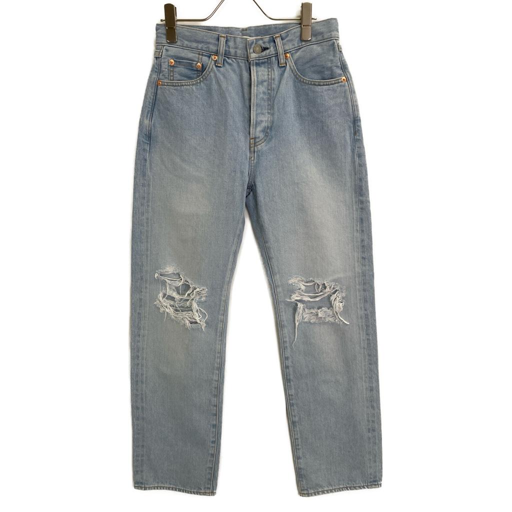 J.B.ATTIRE JBS-2408 ICE BLUE PARIS RIPPED DENIM Bottoms 1 Ice blueUsed