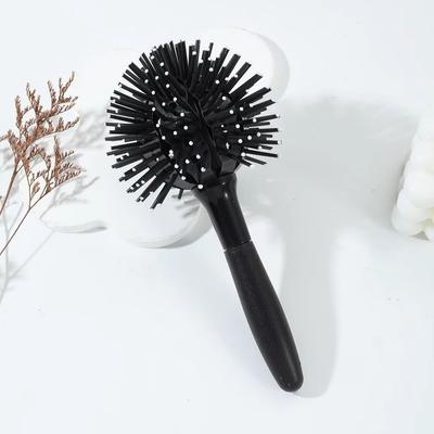 1 Stück antistatischer Lockenhaarkamm kugelförmiger Lockenhaarmassagegerät 360° Styling-Salon kreisförmige Lockenhaarbürste