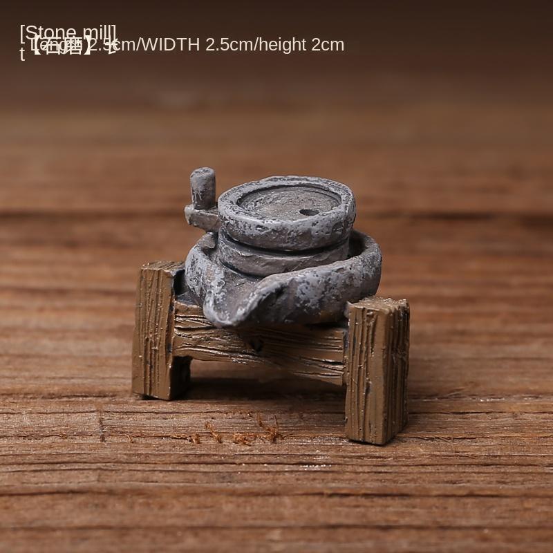 Furniture Model Synthetic Resin Pastoral Moss Micro Landscape Retro Nostalgic National Bonsai Mini Animal Miniature Decoration