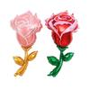 Rose Flower Aluminum Foil Balloon,Valentine'S Day Mother'S Day Flower Balloons Atmosphere Decoration Arrangement