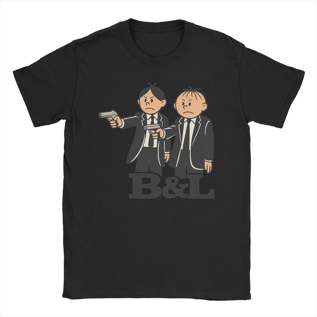 Novelty Boleks and Loleks T-Shirt for Men Round Collar Pure Cotton T Shirt Funny Short Sleeve Tees Big Size Clothing