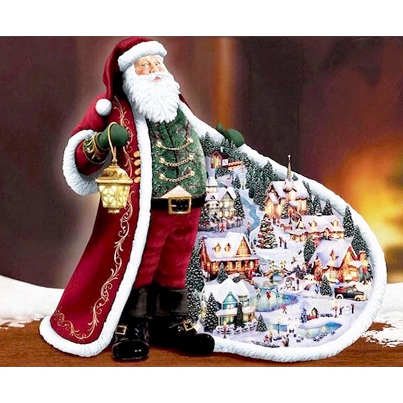 Diamant Malerei Voll Platz Weihnachten Kreuz Stich Diamant Stickerei Cartoon Mosaik Kunst Handwerk Santa Claus Handm