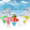 20 Stück Einweg-Joghurtbecher, Schneekegelbecher für Eiscreme, Smoothie-Eiscremebecher, rasiertes Eis, Sandeisschale, Blumen-Schneeeisbecher