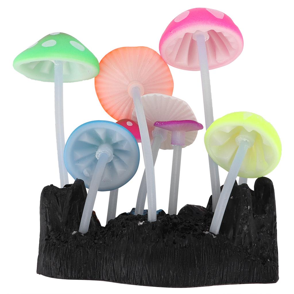 Simulationspilze Aquariumdekoration Leuchtendes Felsgestein Aquariumdekoration für Fischtank-Landschaft