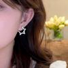 2025 Minimalist Sliver Color Star Stud Earrings For Girls Women Fashion Pentagram Piercing Earings Y2k Zircon Gifts