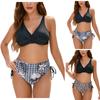 Womens Swimsuits Sexy Thong Micro Bikini  Print  Two Piece Sets Bathing Suit Color Swim Jacket And Underpants Top