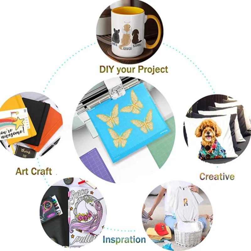 1/3Pcs Cutting Mat  Portable Replacement Silhouette For Cricut Adhesive Pvc Cutting Mats For Crafts Sewing