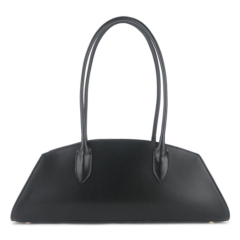Bolso tipo baguette Ruel piel retro francés bolso salchicha Otoño e invierno bolso de axila ante Bolso tote de hombro