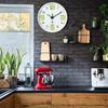 Modern Luminous Plastic Glass Wall Clock, 8-16 Inch Modern Round Silent Luminous Wall Clock, Powered by AA Batteries, Suitable F