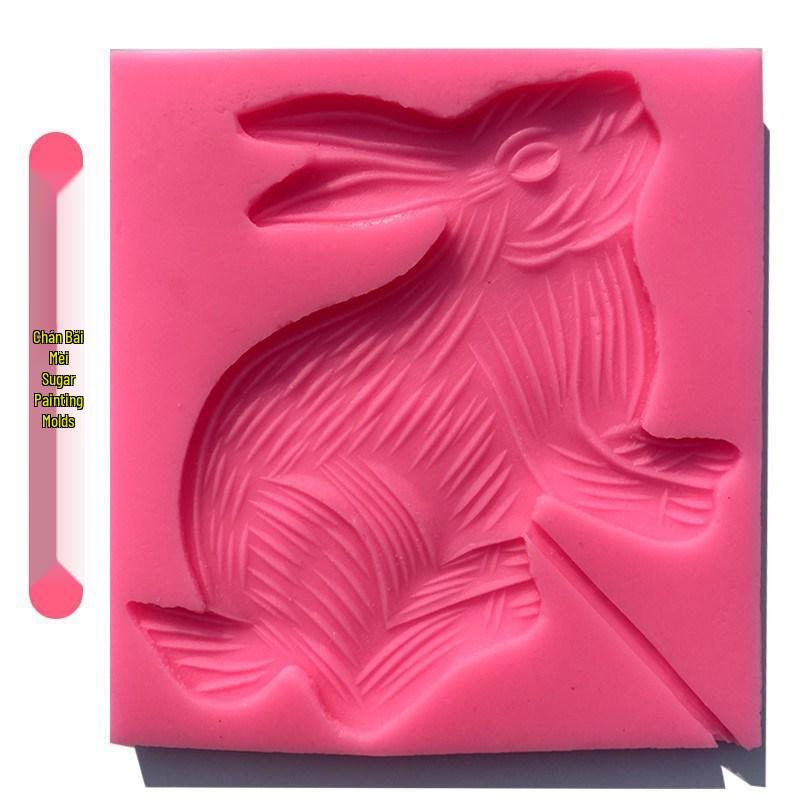 Zodiac Animal Silicone Mold Set: Cartoon Sugar Painting Lollipop Cow Template.