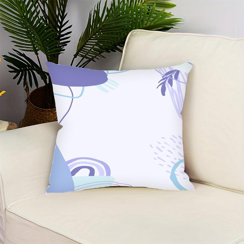 Simple Nordic Style Printed Home Decorative Pillowcase Bedroom Living Room Sofa Decoration Polyester Cushion Cover With Zipper