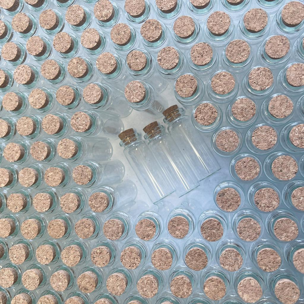 50/100 Pcs 12ml Small Glass Test Tube 22×60mm Glass Bottles With Cork Stopper Diy Crafts Tiny Empty Glass Jars Mini Vials Gift