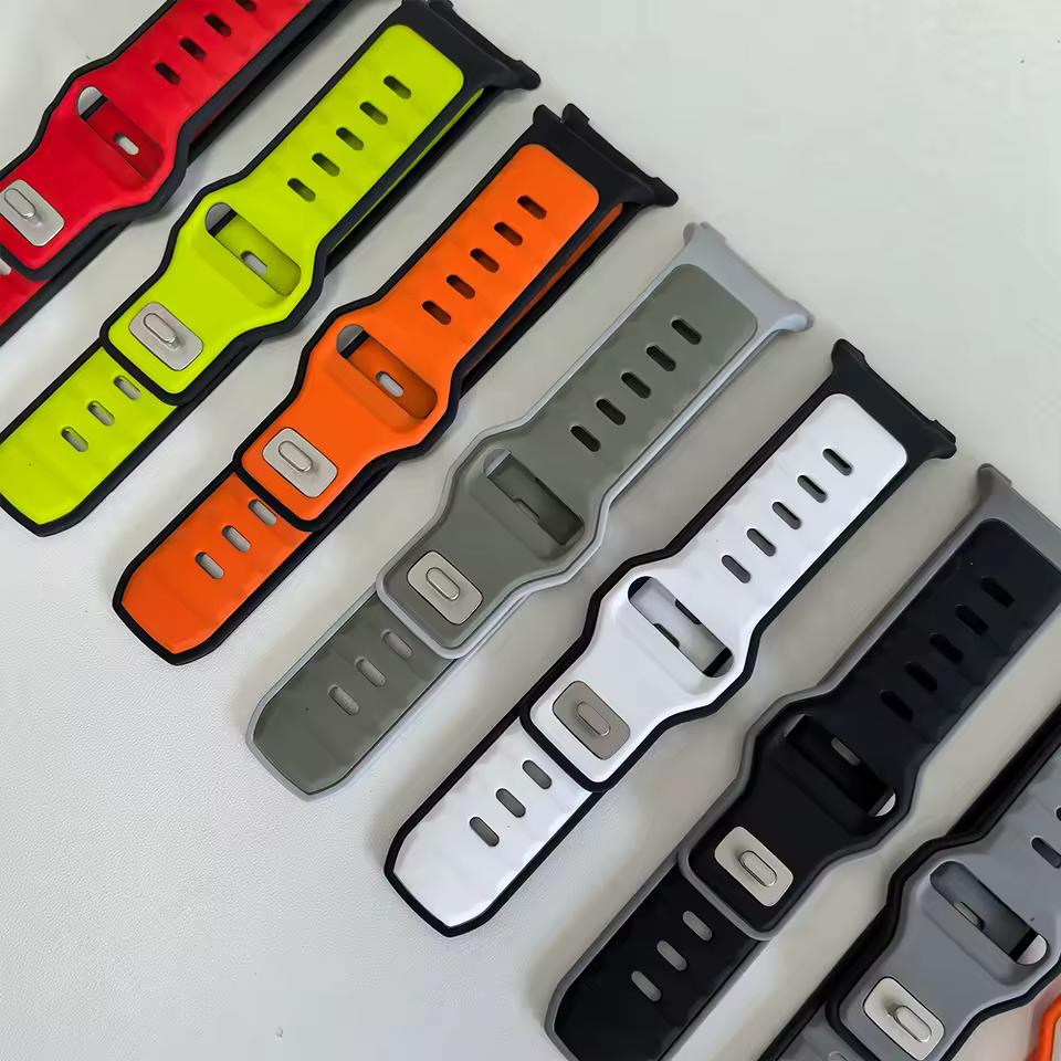 Sports Watch Band For Samsung Galaxy Watch 8 Classic 46mm Silicone Bracelet Watchband For Samsung Watch 8 44mm 40mm Correa Strap