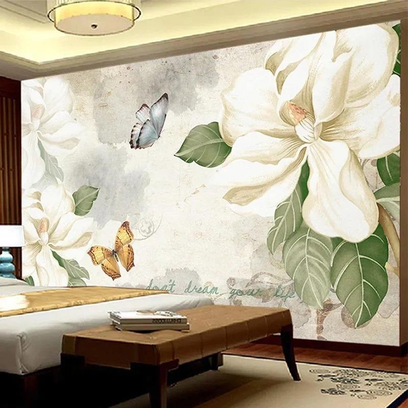 3d Retro Oil Painting Flowers Murals Living Room Tv Study Bedroom Home Decor Wall Papers For Walls 3d