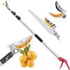 IMAYASU Pruning Made In with Saw and Japanese for Fruit Painted Sk5 Alloy Easy Gardening Tool for Flower Fruit Forestry with High-Branch Shears,