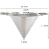 Tea Filter Pour Over Cone Double Handle Portable Stainless Steel Multipurpose