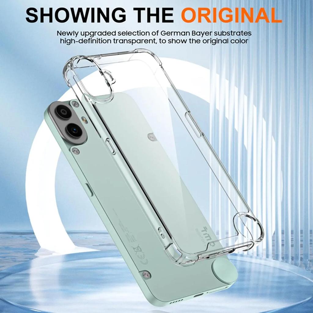 TPU Transparent Case for Nothing Cmf Phone 2 Pro Phone 1 Protective Cover Four Corners Shockproof Bumper Coque Fundas