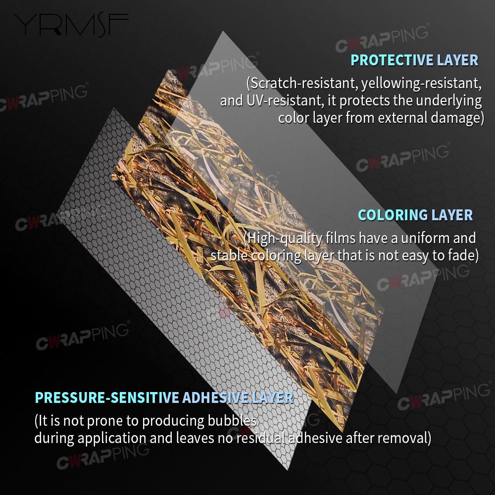 Self-adhesive Film for Tank Off-road Vehicles Body Covering Trees Tuning Auto Accessories Bubble-free Motorcycle Adhesive Vinyl