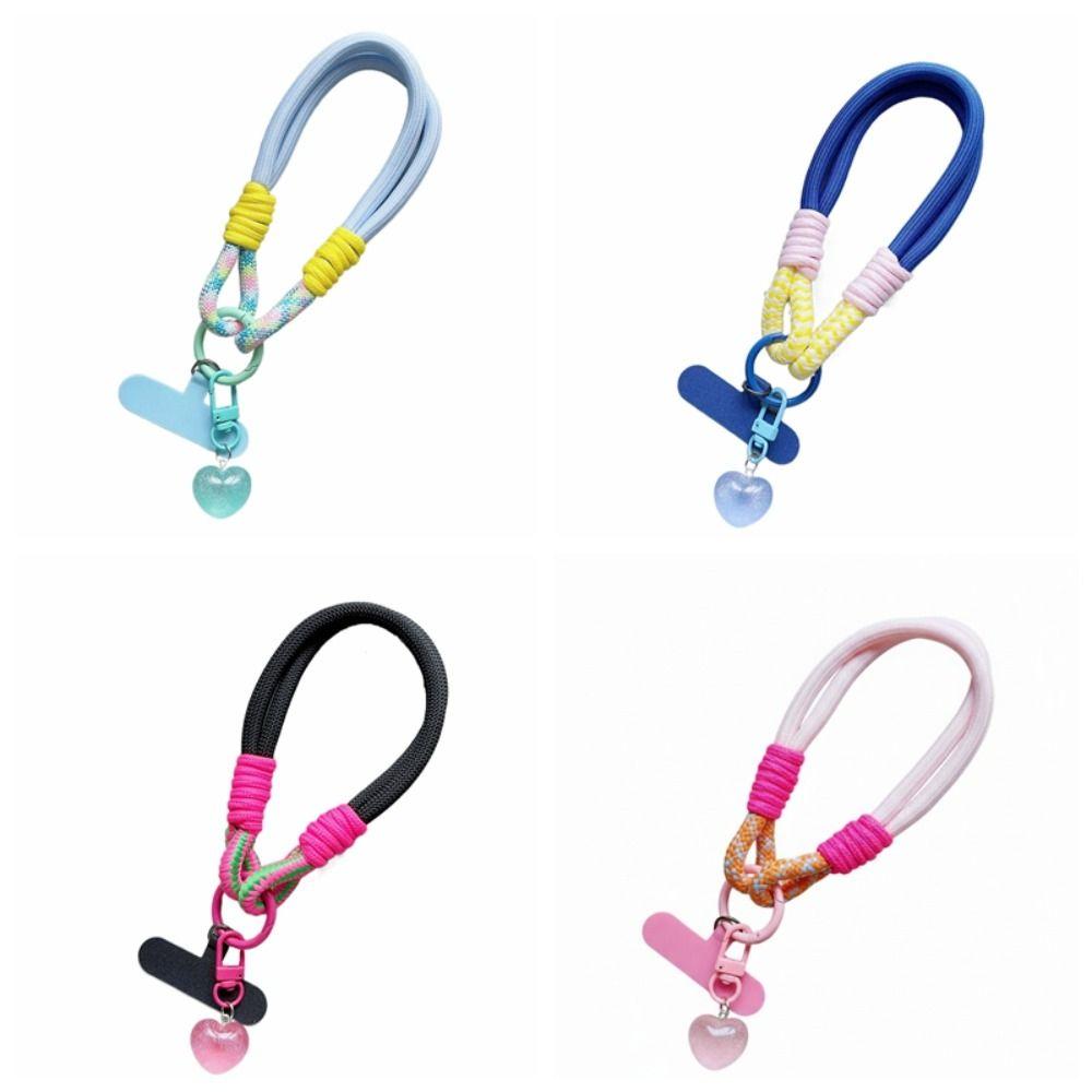 Detachable Mobile Phone Strap Love Keychain Mobile Phone Charm Mobile Phone Lanyard  Lanyard Patch
