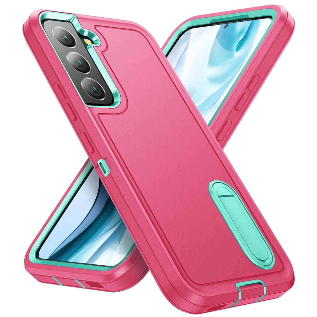 3 IN1 for Samsung Galaxy S22 S23 S24 S25 FE S26 Ultra A17 A16 A15 A56 A36 A26 A54 A14 A53 A13 A06 Heavy Duty Shockproof Case