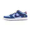 DX5549-400 Nike Dunk Low SB Why So Sad? Coastal Blue Speed Yellow Red (Men's)