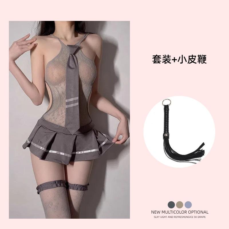 Sexy Underwear Uniform Temptation Pure Lust Hot Cos Sexy Stockings Suit Mood Small Chest Senior Female Qqny