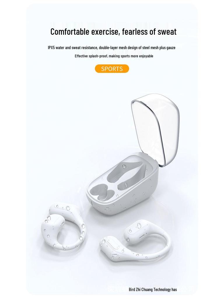 Wireless Sports Ear-Hook Bluetooth Headset with Ultra-Long Battery