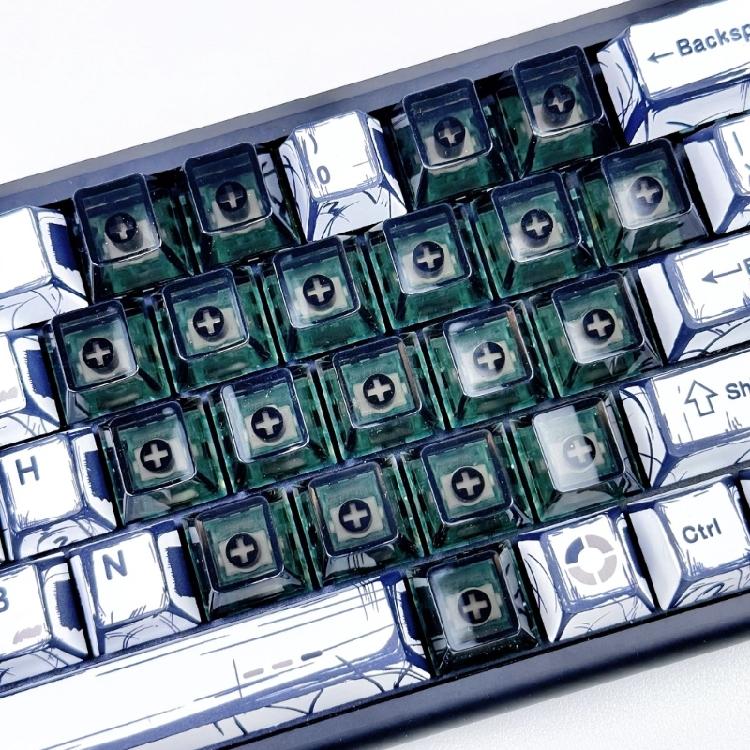 PC Herz Keycaps 21 Tasten OEM Höhe Rutschfest Mechanisches Upgrade