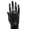 Pu Rui 2024 New INS Cold Wind Ring For Women Light Luxury Zircon Can Be Opened Adjusted Valentine's Day Gift for Girlfriends