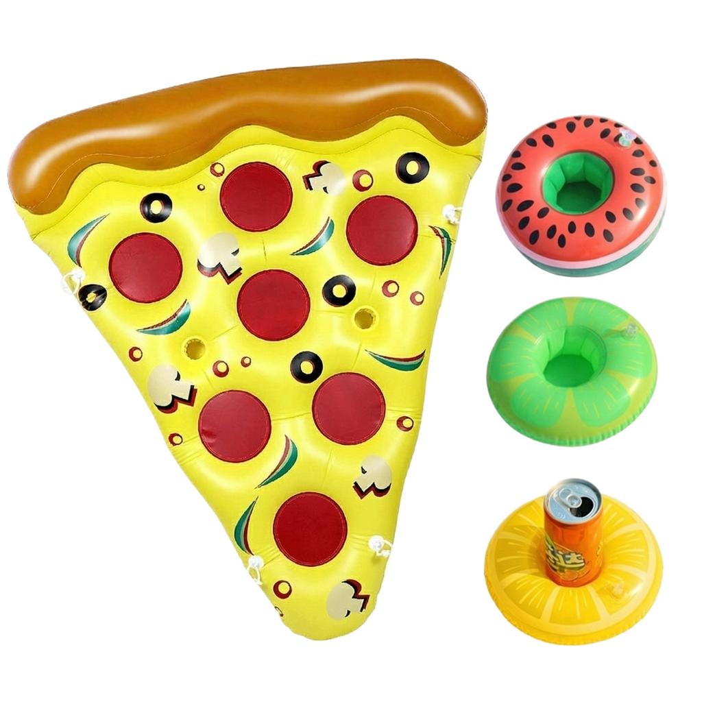 Pizza Inflatable Floating Summer Adult Water Chair Colorful Entertainment Floating Bed Swimming Pool Mounts Swimming