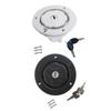 Universal RV Caravan Locking Water Filler Cap With Two Keys -Black Motorhome Locking Water Cap Fresh Water Inlet