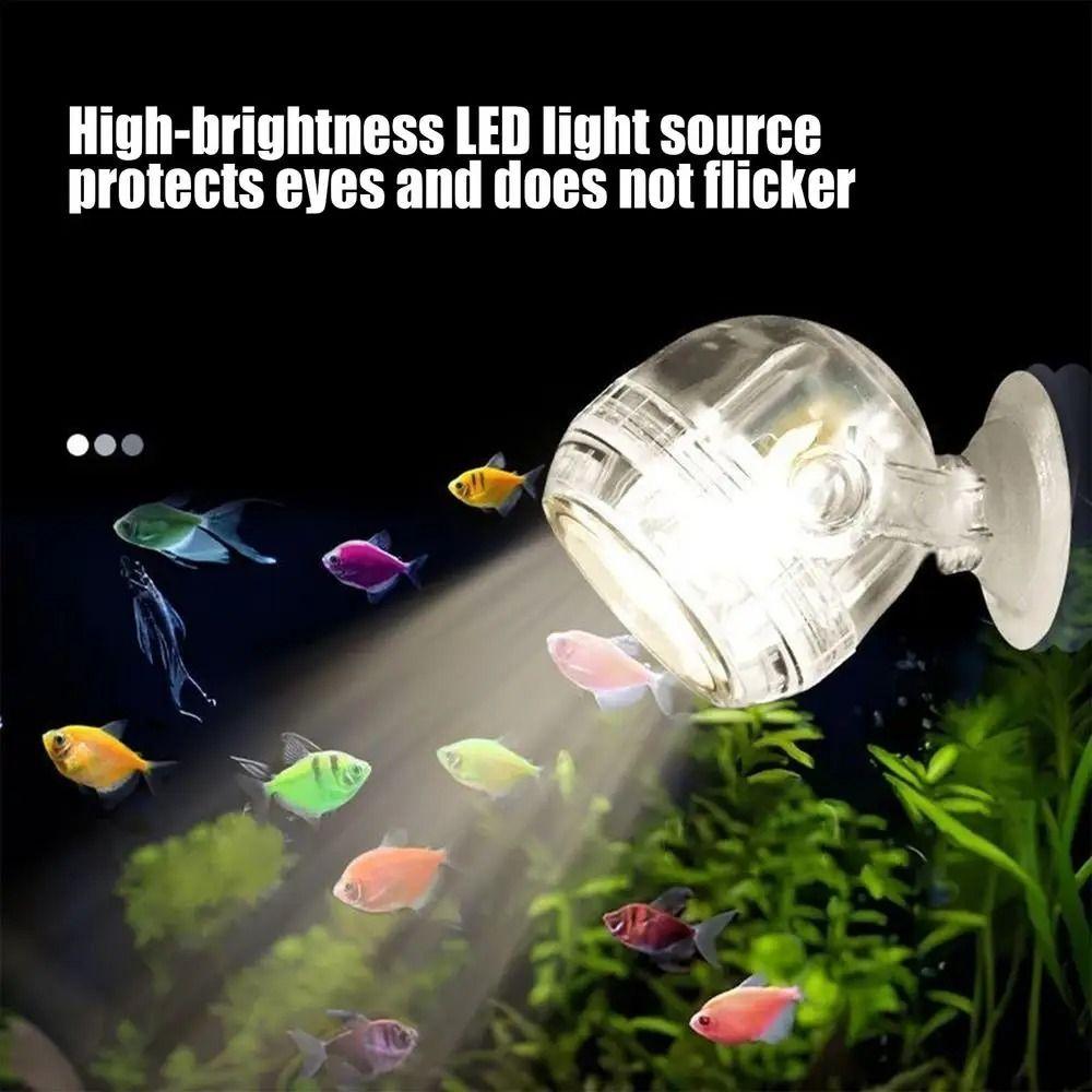 Super Bright LED Aquarium Spotlight USB 180 Degree Rotating Lamp Submersible Fish Lamp  Aquarium