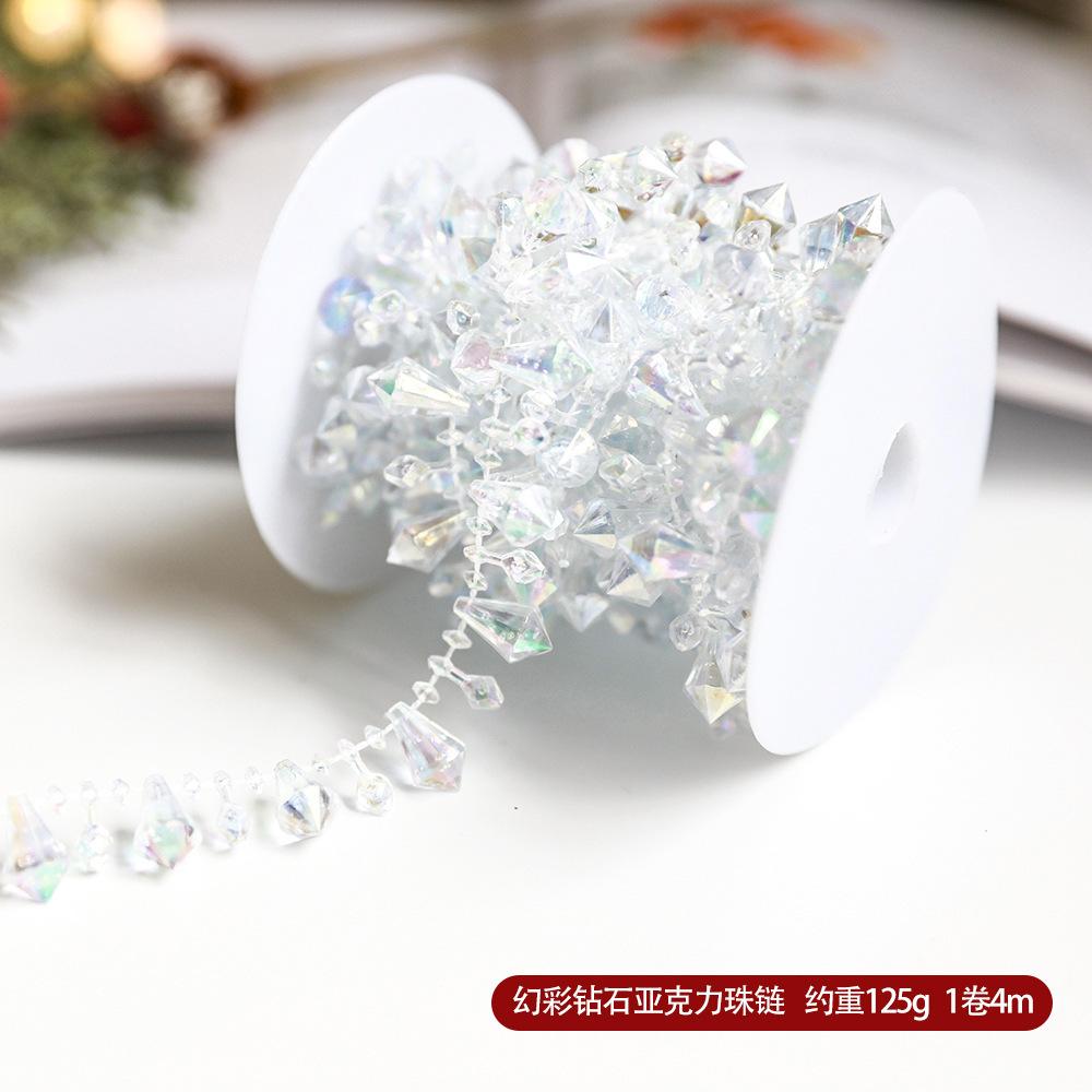 4/10Meter Imitation Pearl String Fishing Line Artificial Pearls String 8+3mm Bead Chain for Craft Garland Flower Wedding Decors