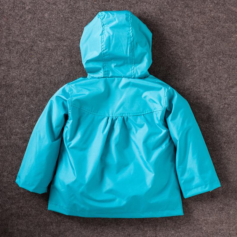 Girls' Cute Flower Windproof Waterproof Hooded Jacket - Kids Spring/Autumn 2016 Collection