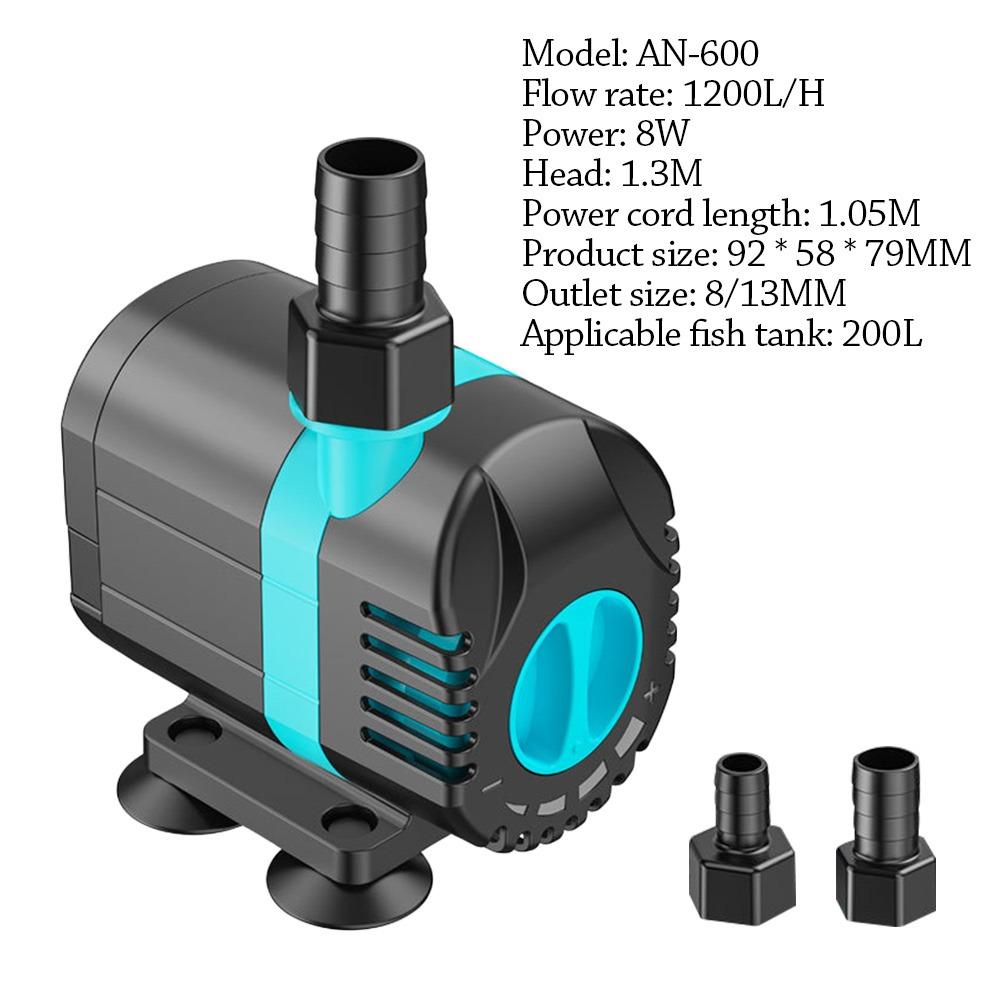 

Low Noise Aquarium Water Pump Adjustable Flow Rate Oxygen Pump For Outdoor Fishing/Aquarium AN600