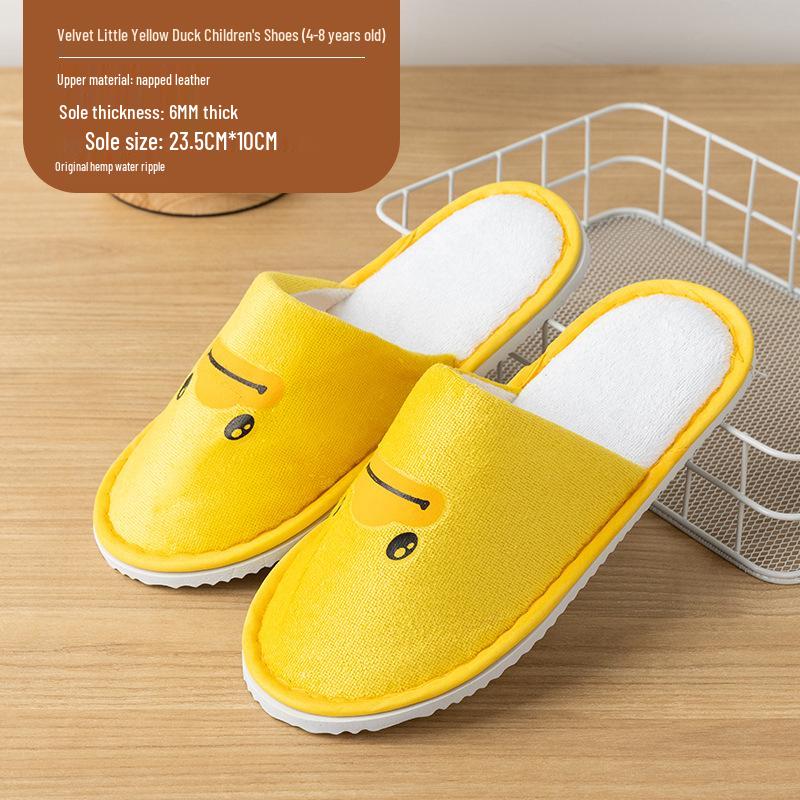 Kids' Portable Non-Slip Slippers for Travel and High-End Hospitality.