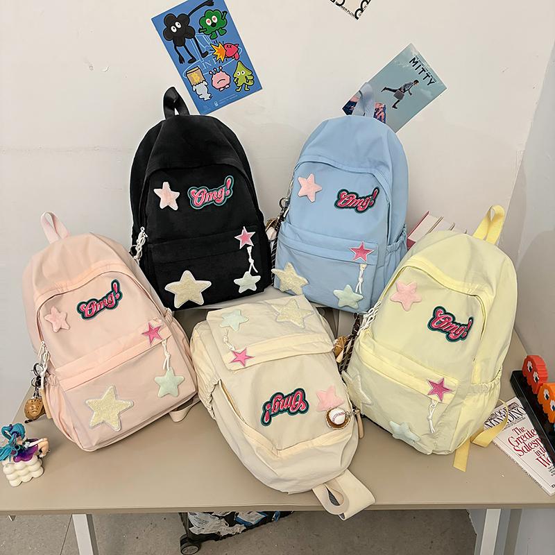 Women's Backpack Cartoon Star Backpack Student Schoolbag
