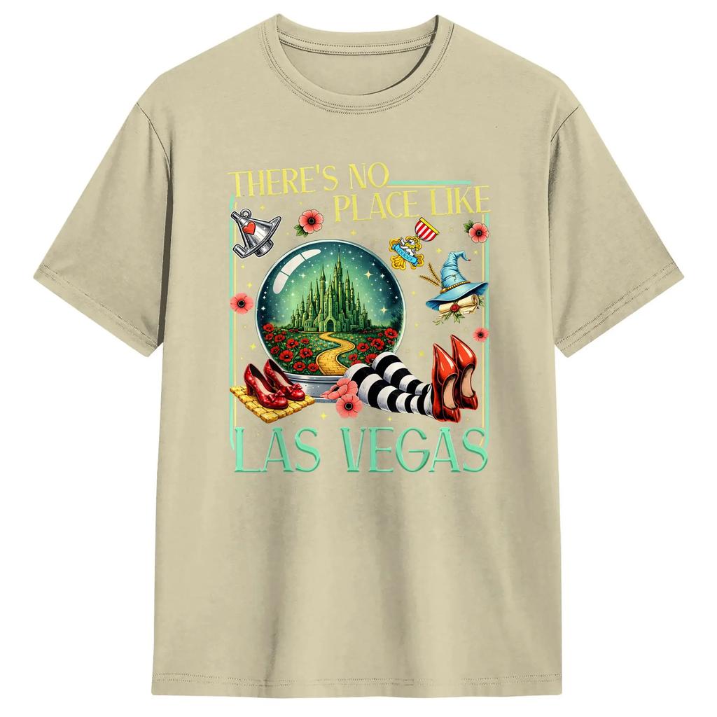 Yellow Brick Road Tee Wicked Off To See Wizard Unisexs T Shirts Leisure Tee Shirt Short Sleeve Round Collar Tshirt Cotton Clothes