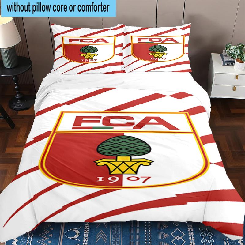 3PCS Augs-burg Crest Bedding Set,Including 1pc Duvet Cover And 2pcs Pillowcases Perfect for Bedroom, Dormitory, Fan Christmas Gift