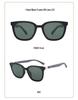 Stylish Large Frame Retro Sunglasses, UV Protection, Polarized Wood Grain Design for Men & Women, Slimming Effect for Broader Faces.