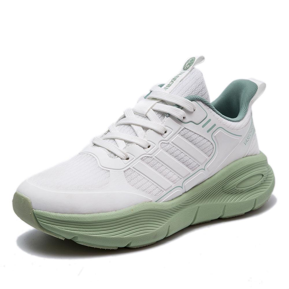 

Новая весенняя мужская обувь кожаная поверхность подошва попкорн кроссовки для мальчиков и девочек мягкая подошва беговые кроссовки модная мужская обувь Female 40