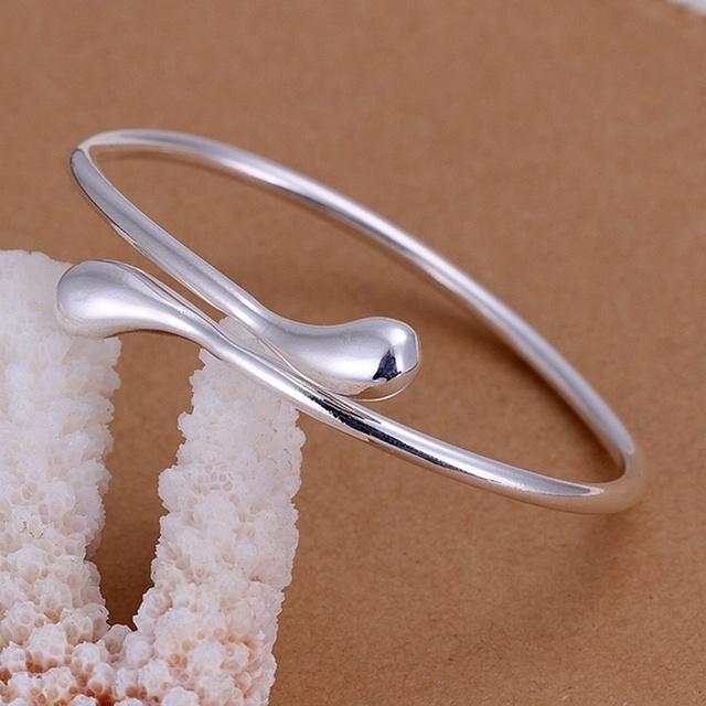 New Korean Fashion 925 Sterling Silver Lucky Beads Bangles For Women Bracelets Luxury Designer Party Wedding Jewelry Gifts